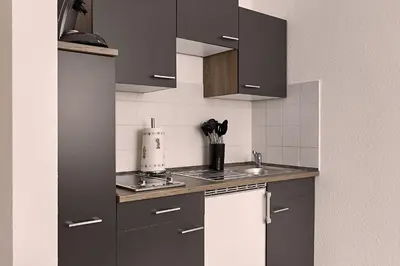 Küche/Küchenzeile in der Unterkunft LIV Design Apartments Ettlingen-Zentrum