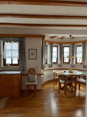 Ein Sitzbereich in der Unterkunft Ferienhaus Bohnert