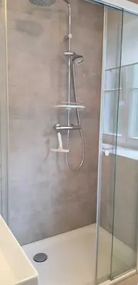 Ein Badezimmer in der Unterkunft Ferienwohnung Dorn