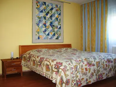 Ein Bett oder Betten in einem Zimmer der Unterkunft Ferienwohnung Ottlinger