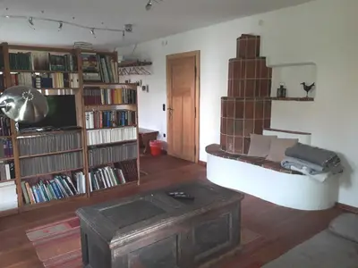 Die Bibliothek in der Ferienwohnung