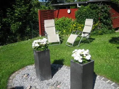 Ein Garten an der Unterkunft Haus Meckbach