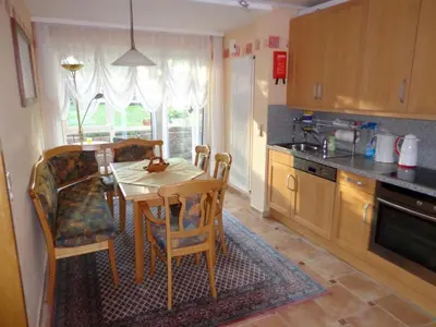 Küche/Küchenzeile in der Unterkunft Ferienwohnung Bischoff