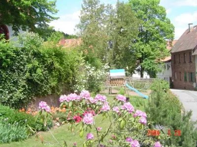 Ein Garten an der Unterkunft Ferienhof Christmann