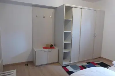 Ein Bett oder Betten in einem Zimmer der Unterkunft Ferienwohnung Katzer