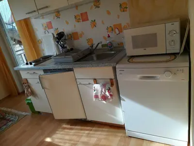Küche/Küchenzeile in der Unterkunft Ferienwohnung Brigitte