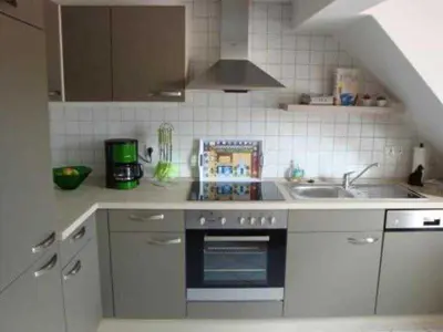 Küche/Küchenzeile in der Unterkunft Ferienwohnung Schlossblick