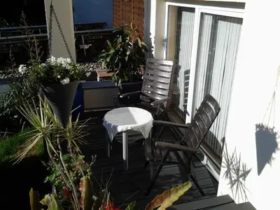 Ein Balkon oder eine Terrasse in der Unterkunft Ferienwohnung Ehret