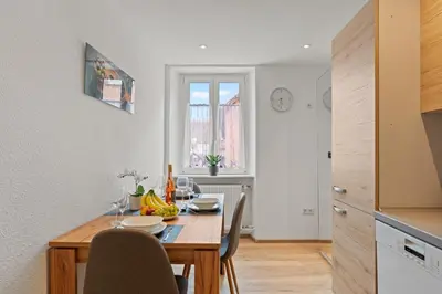 Küche/Küchenzeile in der Unterkunft WINETIME - Apartment Edenkoben - für bis zu 3 Personen - gemütlich an der südlichen Weinstraße zwischen Landau und Neustadt - nähe Villa Ludwigshöhe - Rietburg