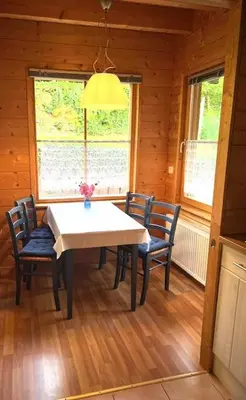 Grundriss der Unterkunft Ferienhaus Leonie, Holzhaus im Pfälzer Wald 76848 Hofstätten