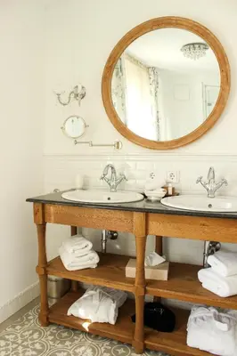 Ein Badezimmer in der Unterkunft Gästehaus im Weingut am Nil
