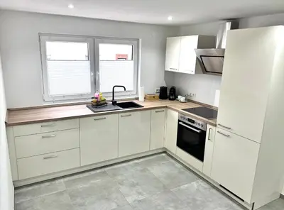Küche/Küchenzeile in der Unterkunft Stilvolle Wohnung in Sandhausen
