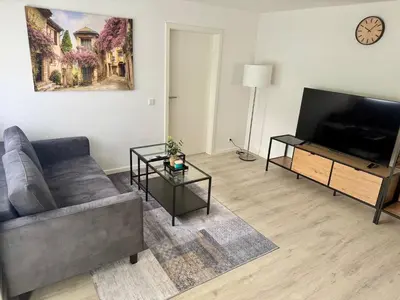 TV/Unterhaltungsangebot in der Unterkunft Stilvolle Wohnung in Sandhausen