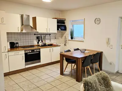 Küche/Küchenzeile in der Unterkunft Komplette Ferienwohnung für bis zu 4 Personen