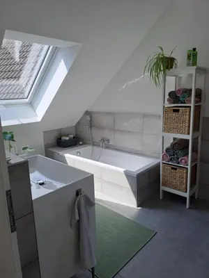 Küche/Küchenzeile in der Unterkunft Rheinhessen-Loft