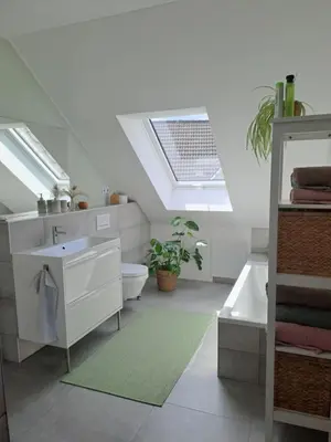 Ein Sitzbereich in der Unterkunft Rheinhessen-Loft