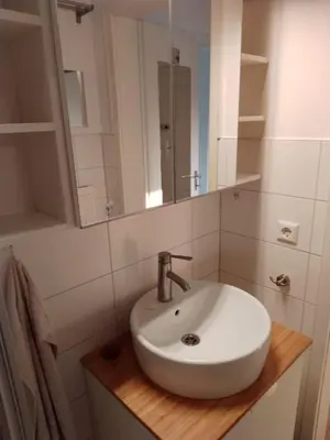 Ein Badezimmer in der Unterkunft 2-Zimmerwohnung in Durlach