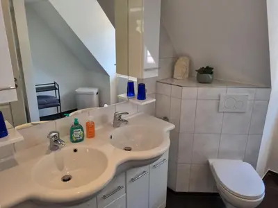 Ein Badezimmer in der Unterkunft Alte Fachwerkresidenz