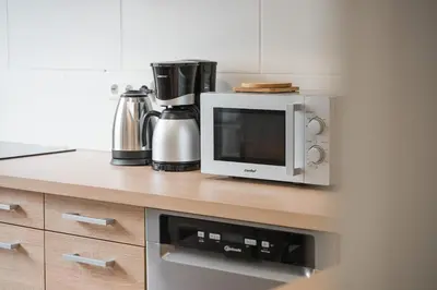 Küche/Küchenzeile in der Unterkunft PF02 großes Apartment Innenstadt - NEU Monteurunterkünfte in Pforzheim - LS CrewComfort auch für weitere Unterkünfte