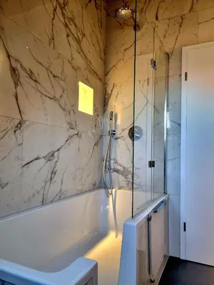 Ein Badezimmer in der Unterkunft Weitblick Pfalz