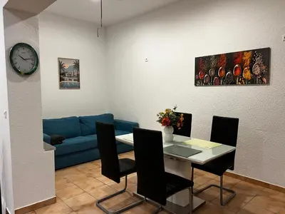 Ein Sitzbereich in der Unterkunft Stadthaus Speyer - Fewo 70 qm