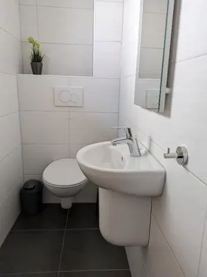 Ein Badezimmer in der Unterkunft Ferienhaus Rauwolf mit 2 Ferienwohnungen