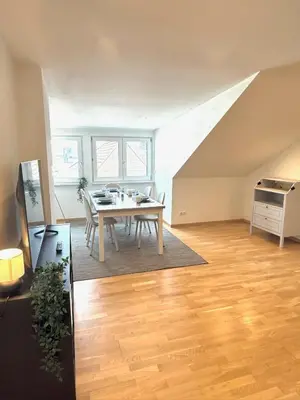 Grundriss der Unterkunft Modern Flat Karlsruhe - Waschmaschine, Fußbodenheizung, Regendusche