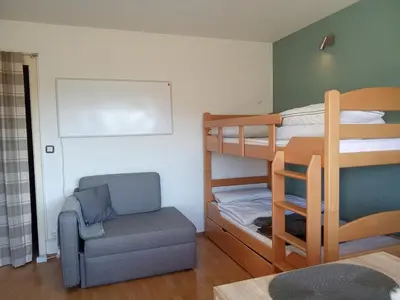 Ein Bett oder Betten in einem Zimmer der Unterkunft Komplette Wohnung Schwarzwaldpforte Casa BaLi direkte Buchung möglich keine Freigabe mehr erforderlich