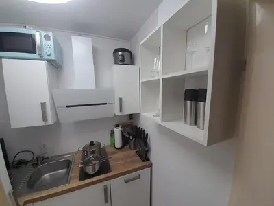 Küche/Küchenzeile in der Unterkunft Komplette Wohnung Schwarzwaldpforte Casa BaLi direkte Buchung möglich keine Freigabe mehr erforderlich