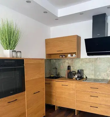 Küche/Küchenzeile in der Unterkunft Ferienwohnung