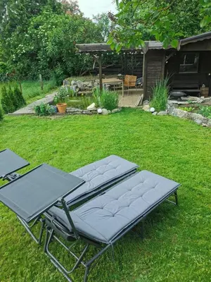 Ein Garten an der Unterkunft Casa Wilhelm