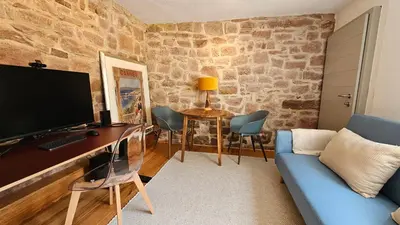 TV/Unterhaltungsangebot in der Unterkunft Designerwohnung im preisgekrönten Denkmal