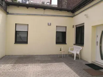 Ein Balkon oder eine Terrasse in der Unterkunft 1,5-Zimmer Apartment in Karlsruhe Südstadt