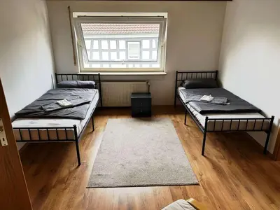 Ein Bett oder Betten in einem Zimmer der Unterkunft Stay & Relax Apartment in Flörsheim am Main