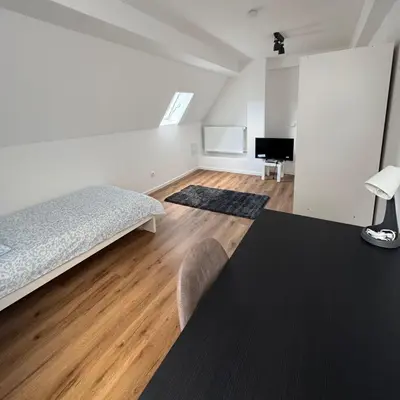 Ein Bett oder Betten in einem Zimmer der Unterkunft Monteurzimmer Wohnung in Heilbronn und Umgebung