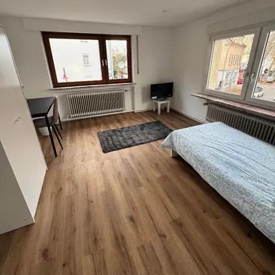 Ein Bett oder Betten in einem Zimmer der Unterkunft Monteurzimmer Wohnung in Heilbronn und Umgebung