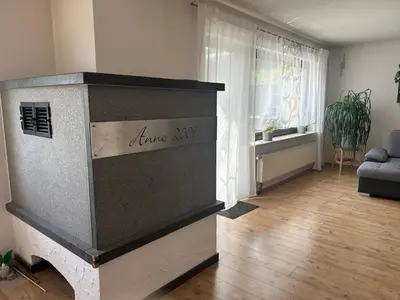 Ein Sitzbereich in der Unterkunft Ferienwohnung Sundana