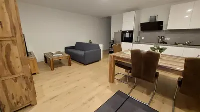 Küche/Küchenzeile in der Unterkunft Ferienwohnung Zur Hofreite Fewo 5