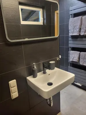 Ein Badezimmer in der Unterkunft PfalzOase