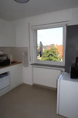 Küche/Küchenzeile in der Unterkunft Monteurwohnung L6 - Apartment 09