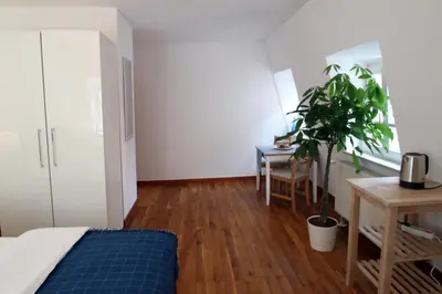 Ein Bett oder Betten in einem Zimmer der Unterkunft Hotel Sudpfanne