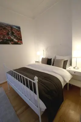 Ein Bett oder Betten in einem Zimmer der Unterkunft Hotel Sudpfanne