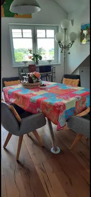 Ein Sitzbereich in der Unterkunft FeWoSchwedenhaus