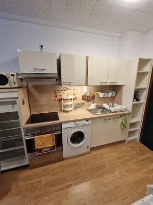 Küche/Küchenzeile in der Unterkunft quiet apartment