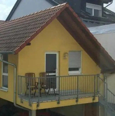 Ein Balkon oder eine Terrasse in der Unterkunft Ferienhaus in Reilingen