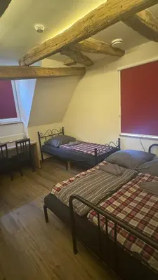Ein Bett oder Betten in einem Zimmer der Unterkunft Gästezimmer in Großbottwar Zentrum
