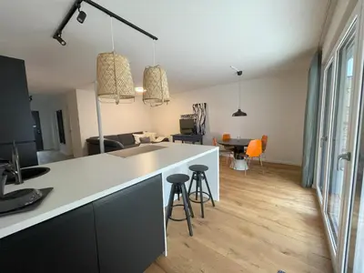 Ein Sitzbereich in der Unterkunft Haus Ludwig