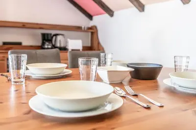 Grundriss der Unterkunft Wohnung für 4 Personen mit 2 Schlafzimmer, Wohnzimmer, Küche