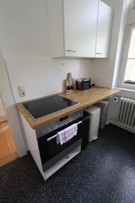 Küche/Küchenzeile in der Unterkunft cozy Bunsi