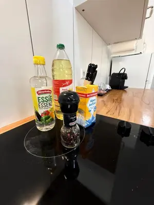 Getränke in der Unterkunft Sali Homes Apartmenthaus Schlossgasse